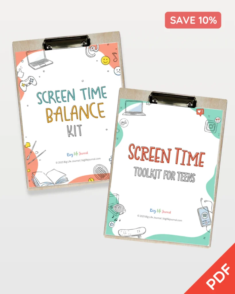 Screen Time Balance Kit + Screen Time Toolkit for Teens Bundle 1