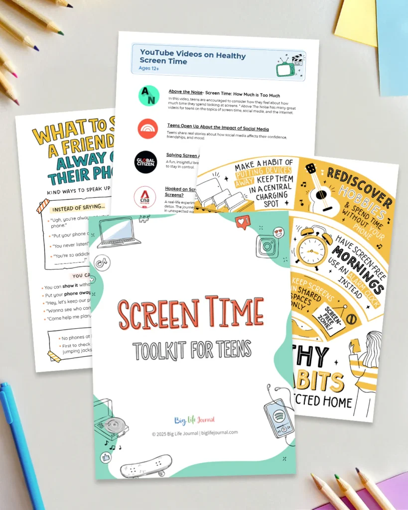 Screen Time Balance Kit + Screen Time Toolkit for Teens Bundle 4